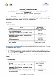 UNIFACEMP TI PD 2025.1 Retificacao Edital Pagina 1